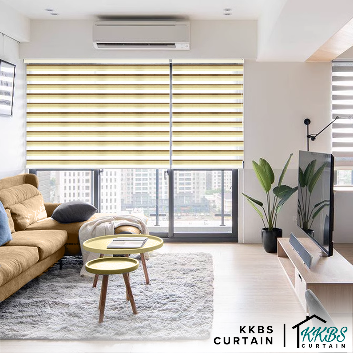 Perido Semi Blackout Zebra Blinds Custom Made 