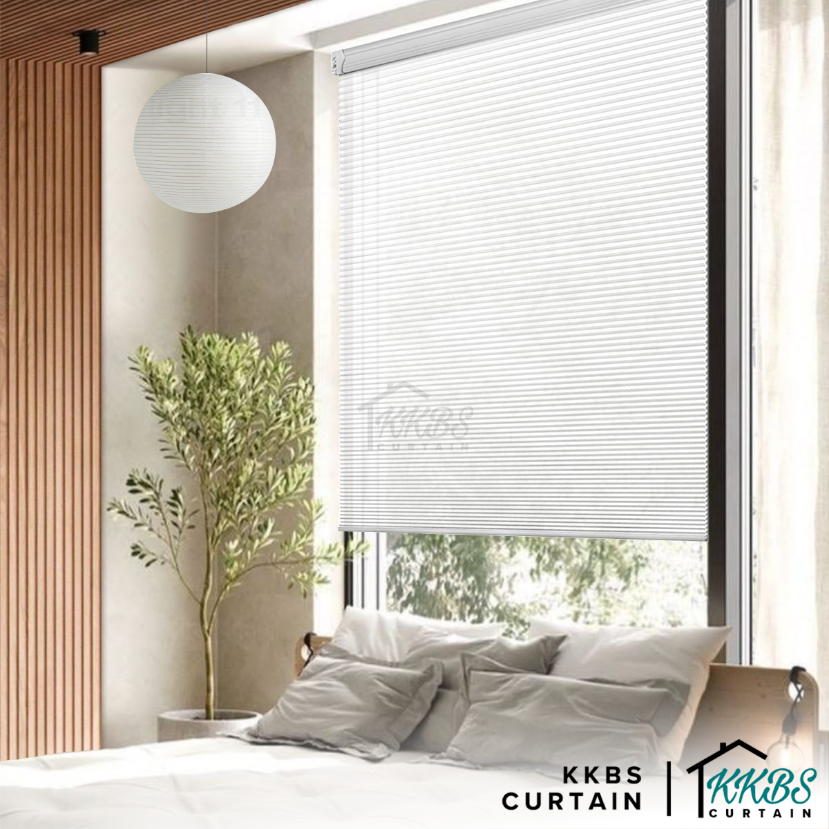 Noriko 38mm Separa Blackout Honeycomb Blinds Custom Made