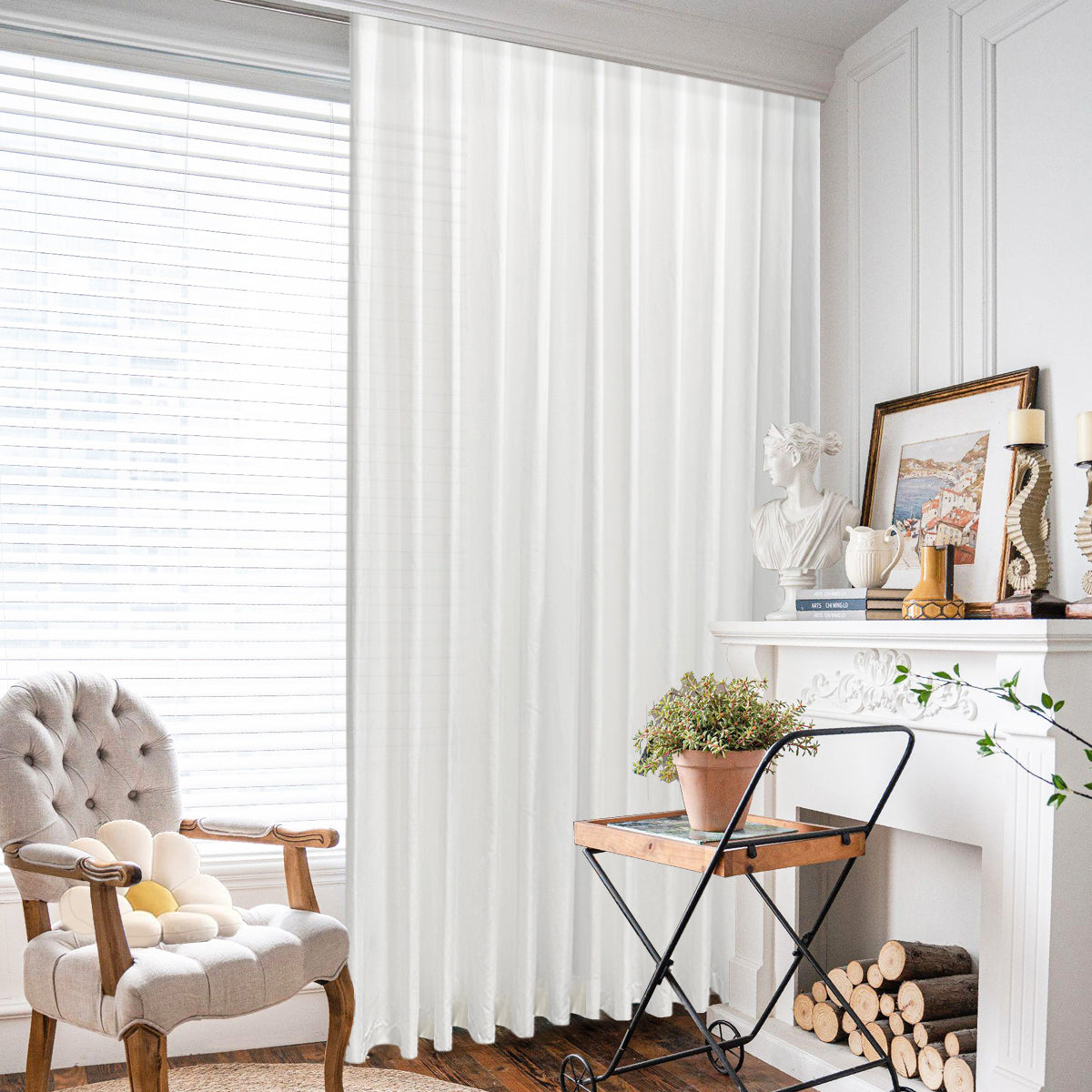 Graciela Privacy Sheer Curtain Ready Made