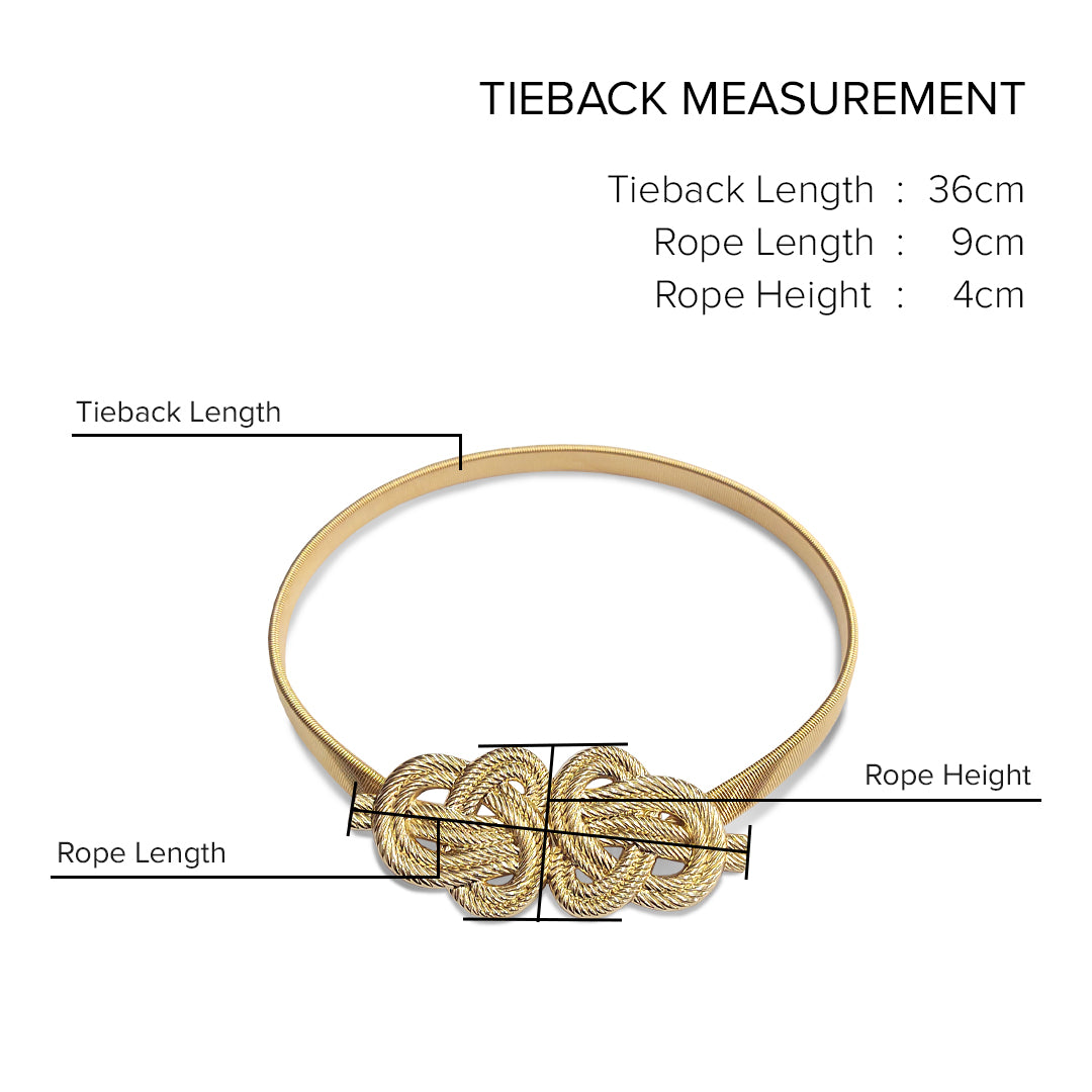 Emorie Twisted Rope Design Curtain Tieback