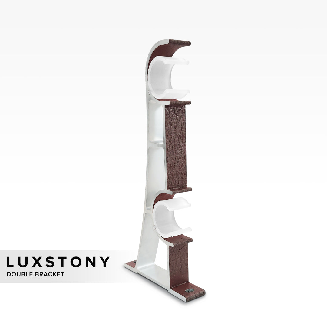 Luxstony 窗帘杆双支架摩卡