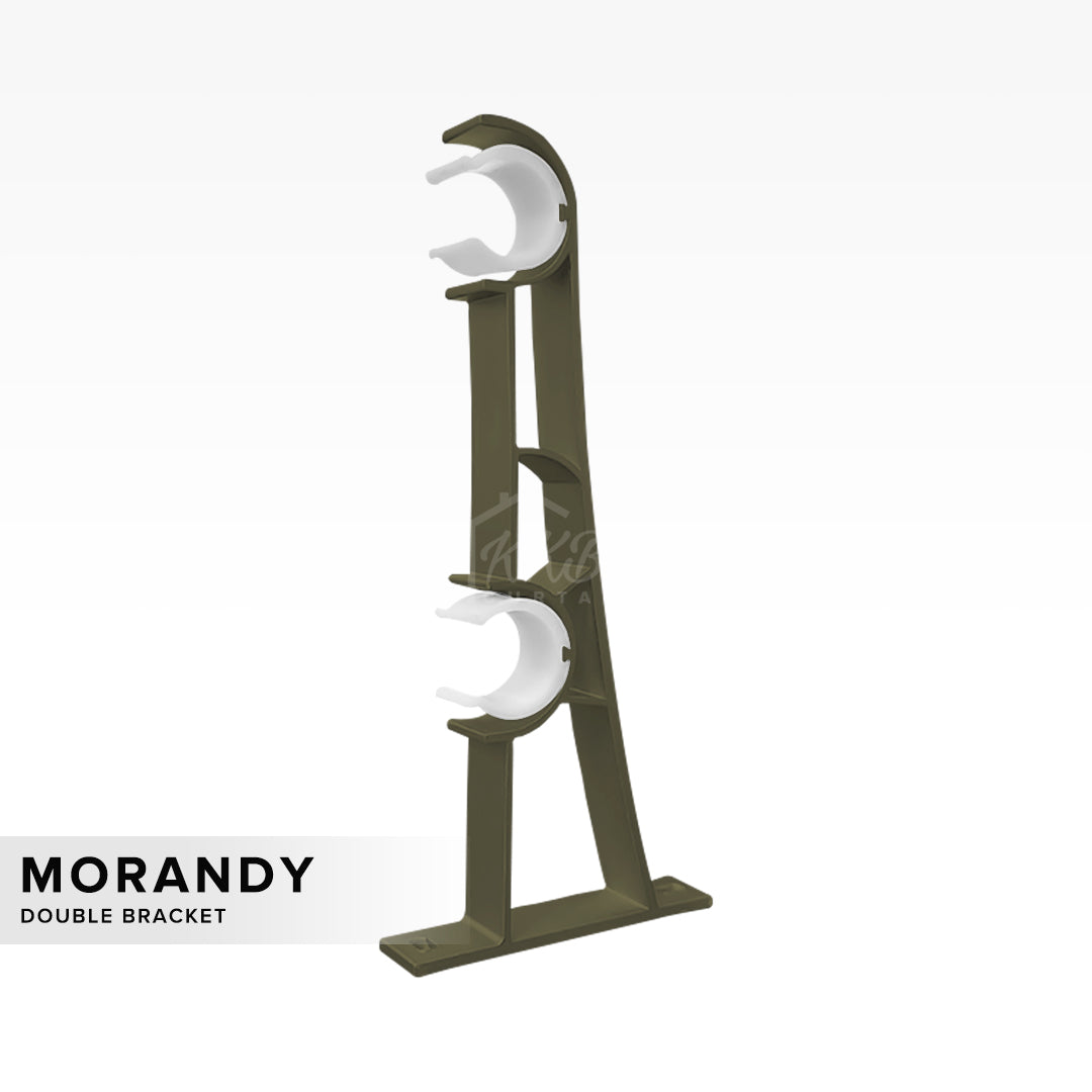 Morandy 窗帘杆双支架 奢华香槟色