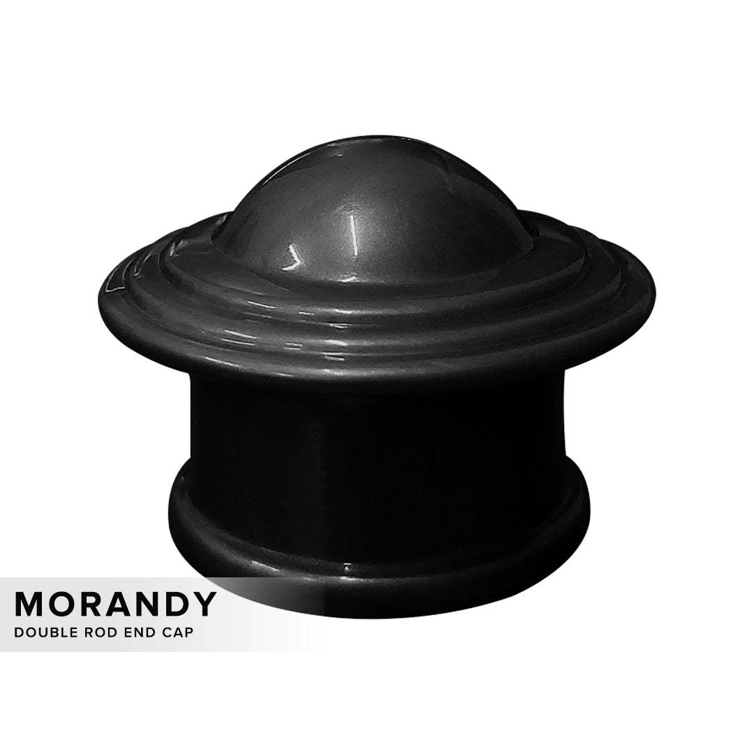 Morandy Penutup Batang Langsir Hitam Obsidian