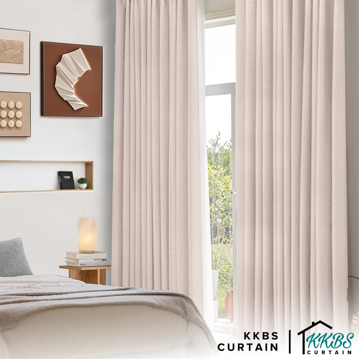 Morina 85-95% Tirai Blackout Sedia Dibuat Lebar Standard 