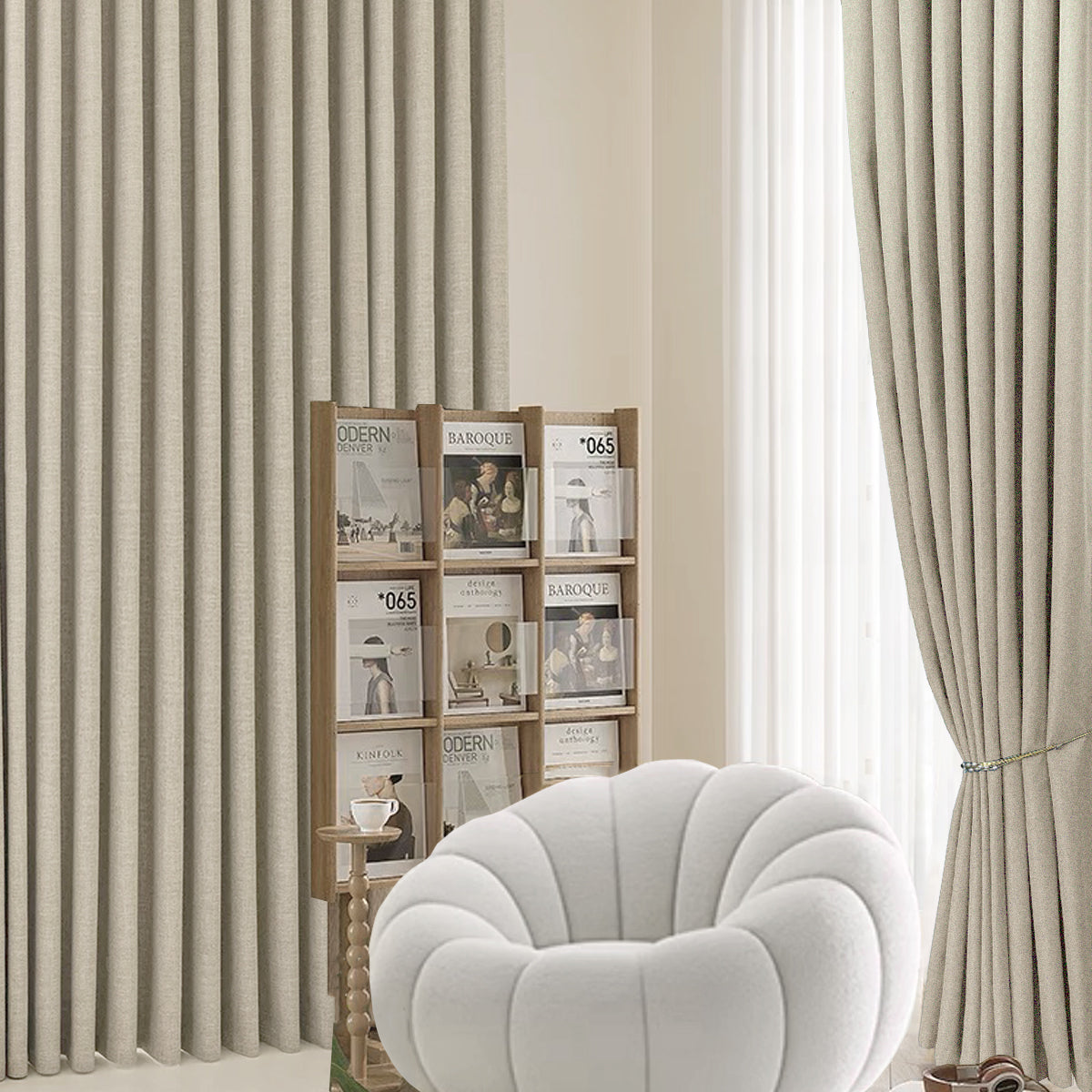 Mizuka 100% Blackout Curtain Ready Made - Standard Width