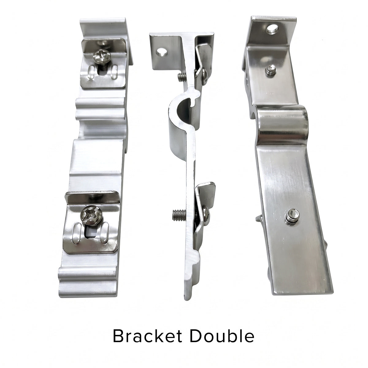 Traludy Aluminium Curtain Rail / Track Double Complete Set