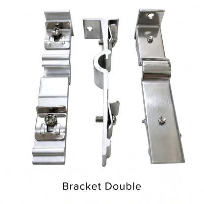 Traludy Aluminium Curtain Rail / Track Double Complete Set
