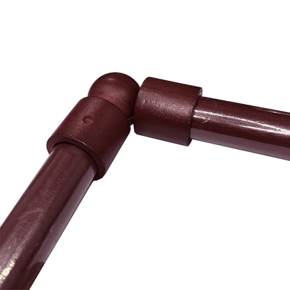 Cassedy Penyambung Rod Langsir Bentuk L Warna Merlot Gelap