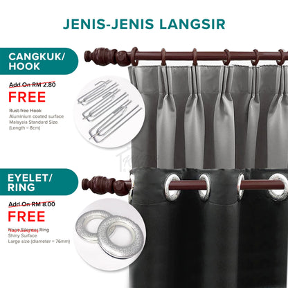 Jorica Langsir 85-95% Blackout Lebar Standard