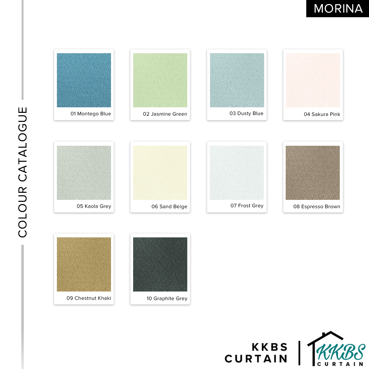 Morina 85-95% Tirai Blackout Sedia Dibuat Lebar Standard 