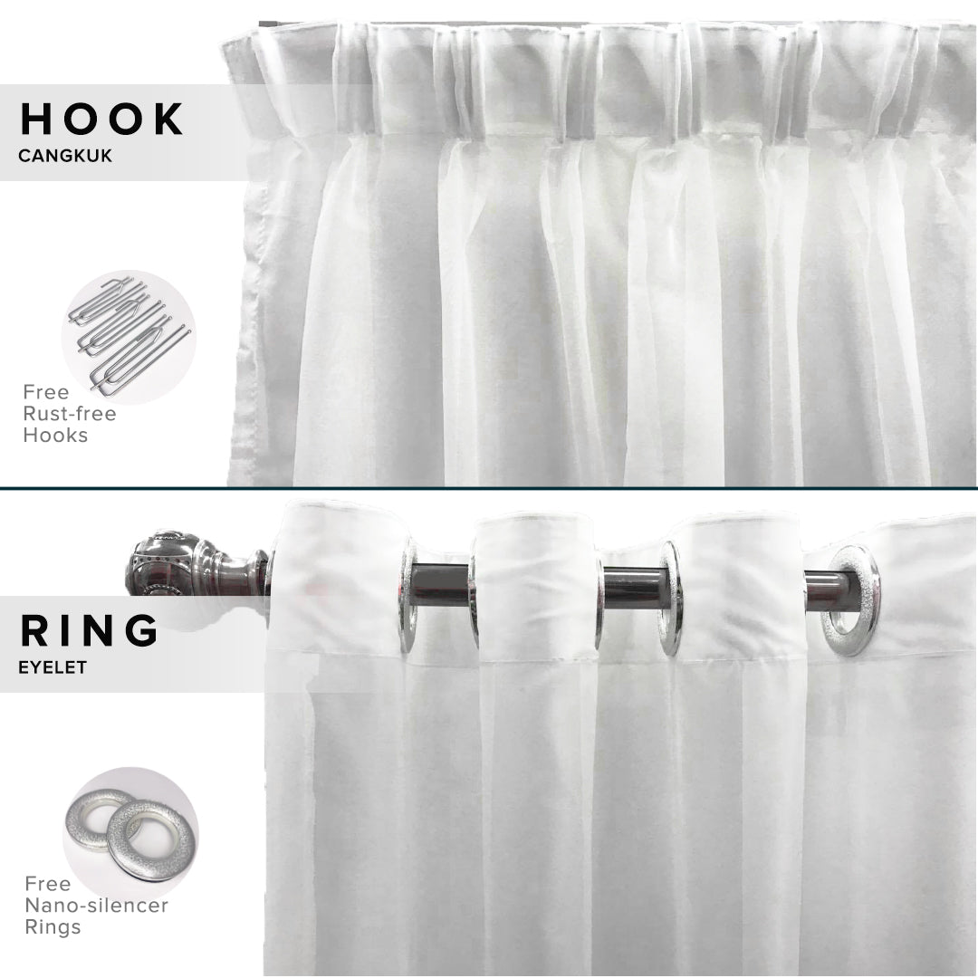 Jovanna Sheer Curtain Ready Made