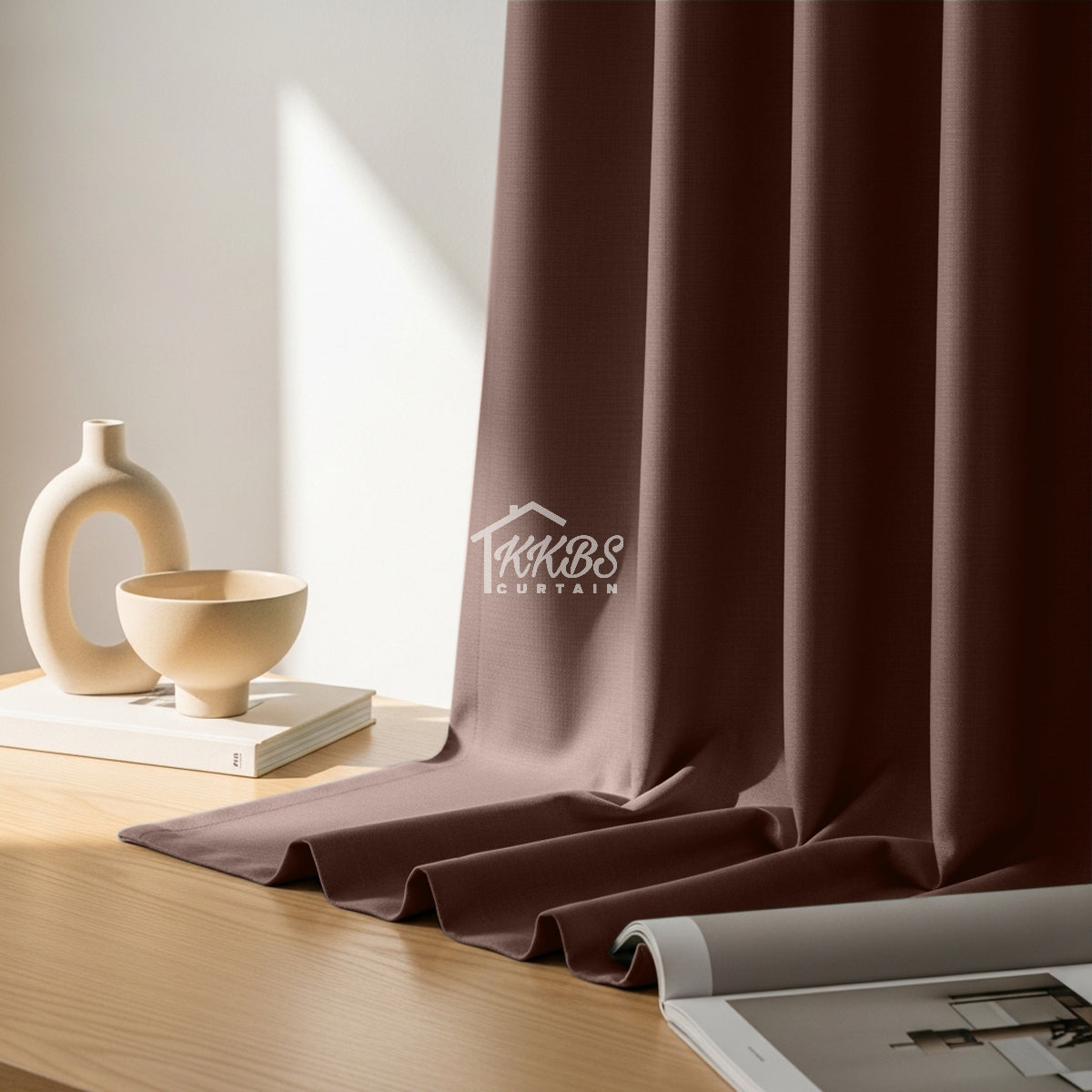 Melina 90-98% Blackout Curtain Ready Made - Standard Width