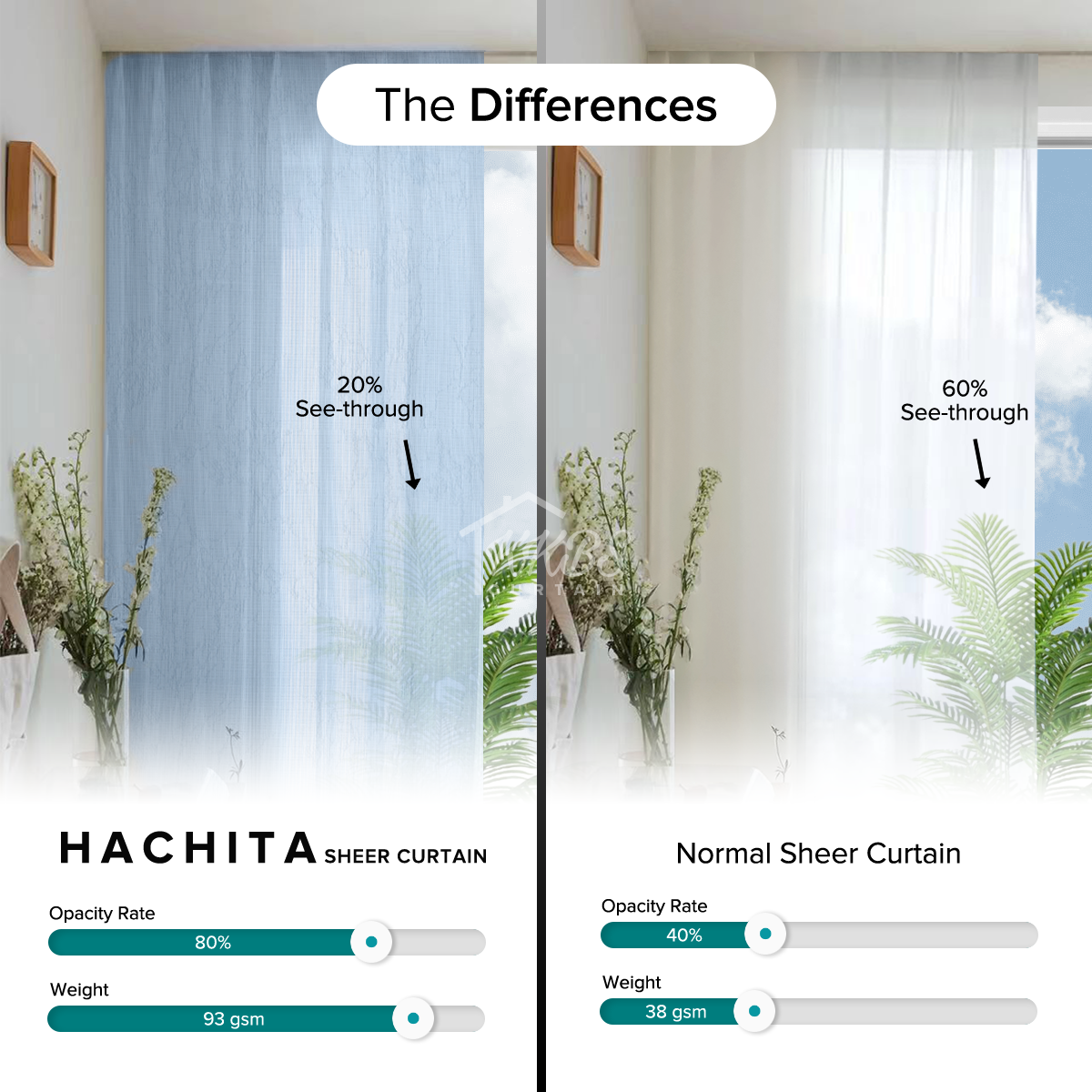 Hachita 薄纱窗帘定制