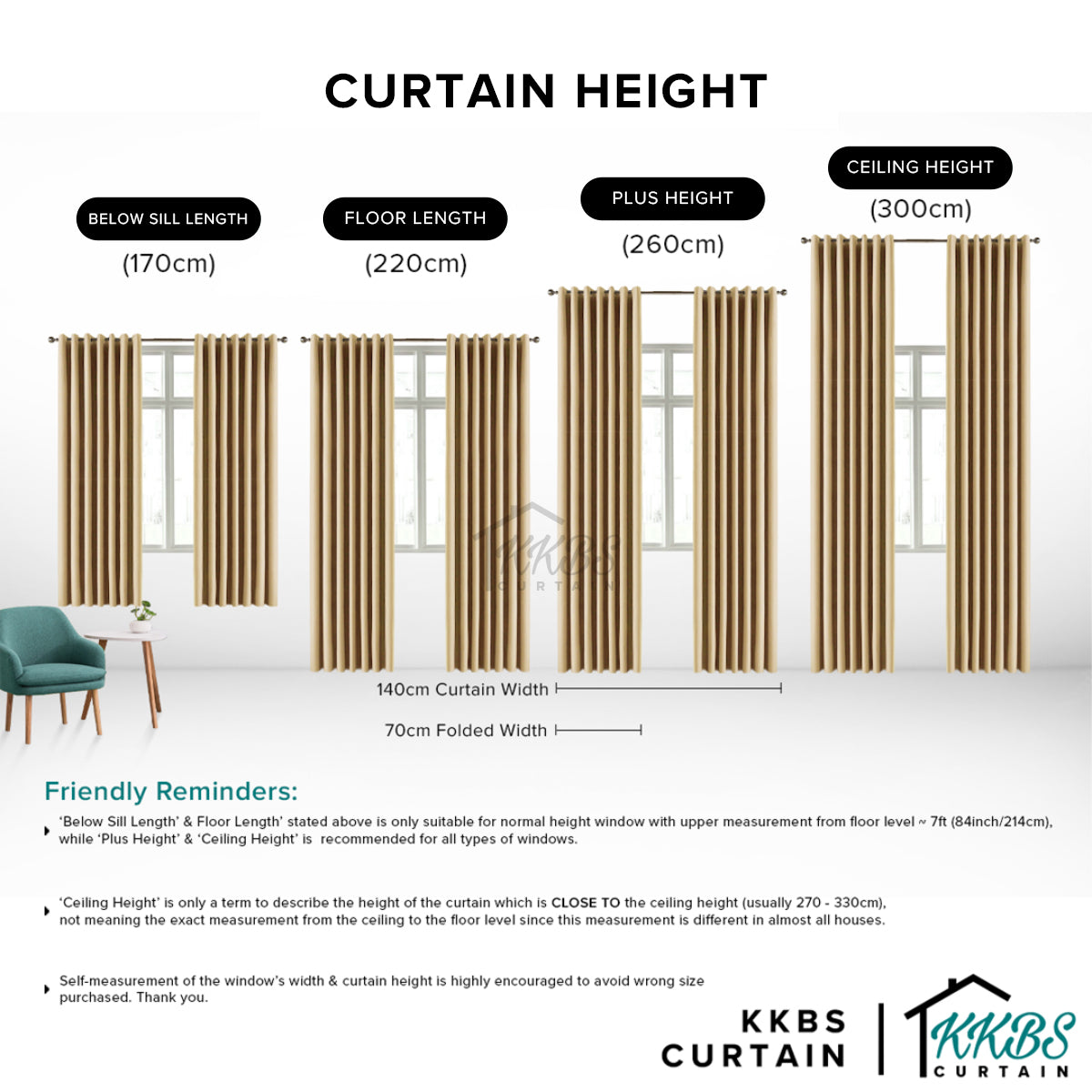 Morina 85-95% Blackout Curtain Ready Made - Extra Width