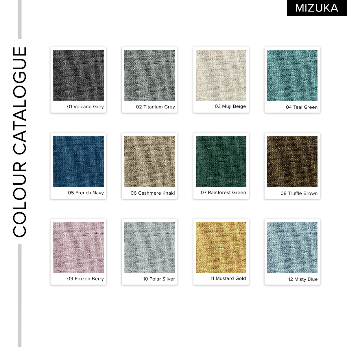 Mizuka 100% Blackout Curtain Ready Made - Standard Width