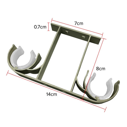 Morandy Curtain Rod Double Ceiling Bracket - Luxury Champagne