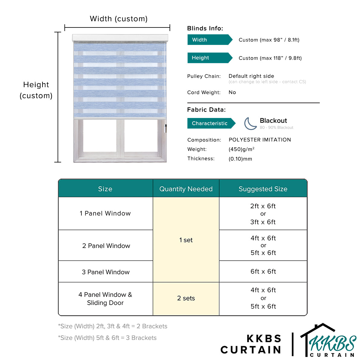 Carlito Blackout Zebra Blinds Custom Made