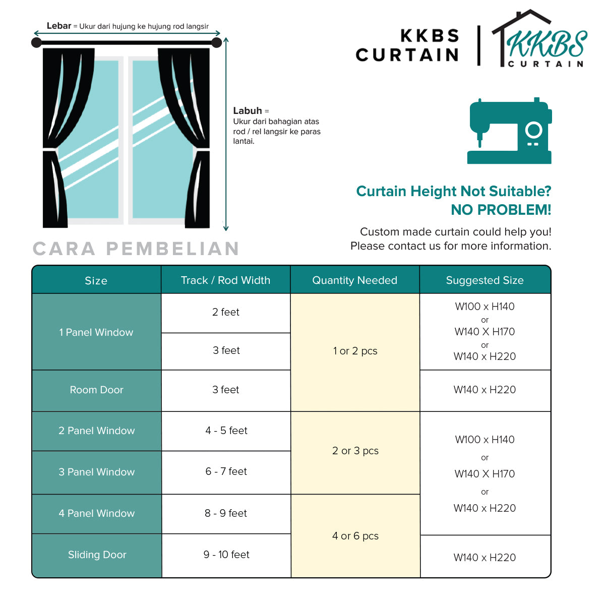 Lareefa 85-95% Blackout Curtain Ready Made (Page 1)