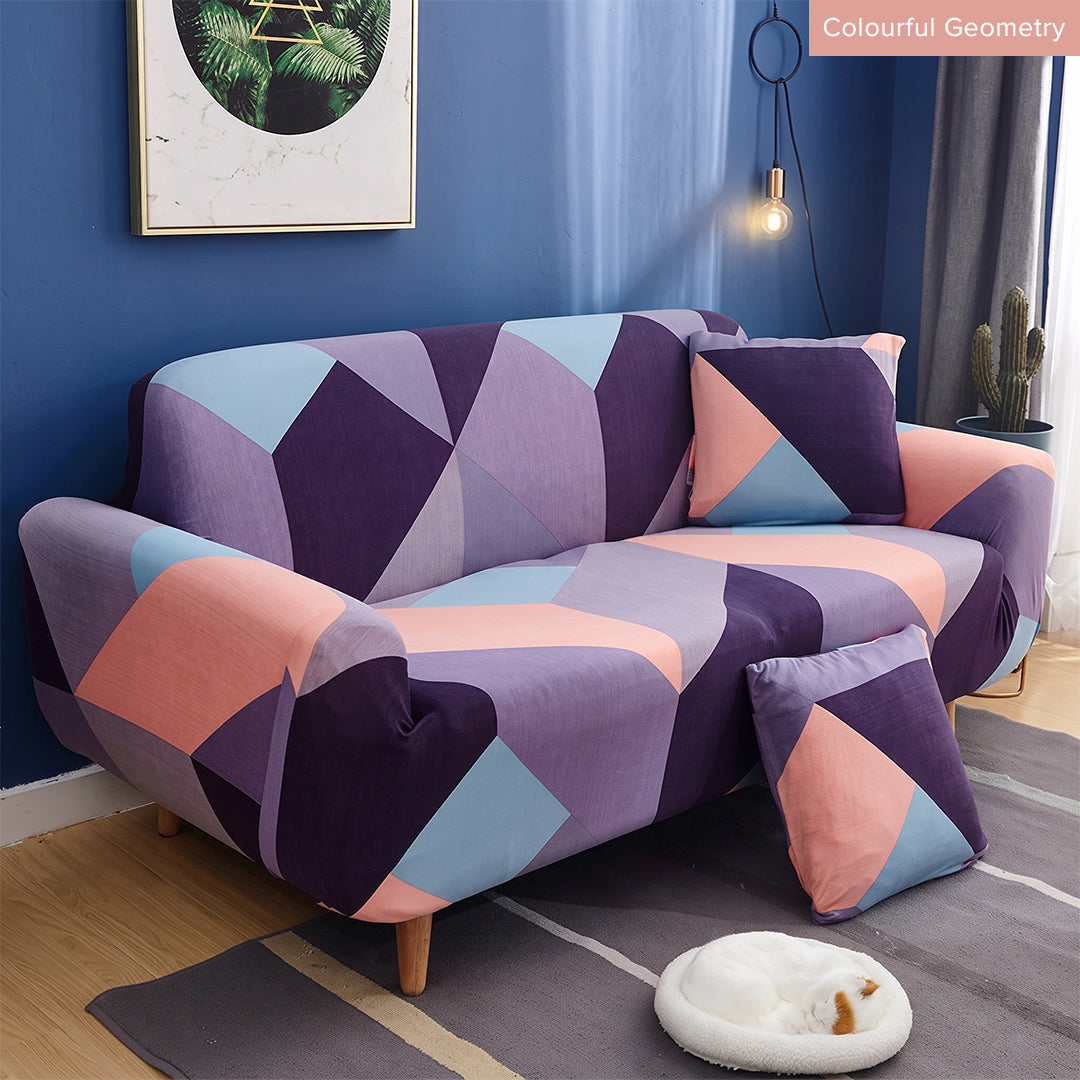 Anti Skid Scratch Protector Milk Fiber Elastic Cushion Sofa Cover Page 1