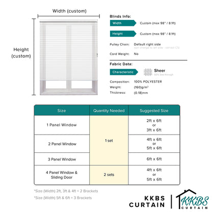 Tirai Sarang Lebah Tipis Kotaro 38mm Dibuat Tersuai 