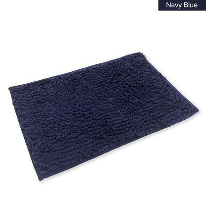 Alas Kaki Chenille Microfiber Warna Polos Bulu Panjang