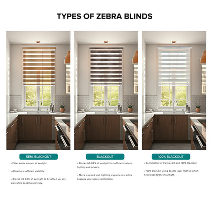 Fidelio Blackout Zebra Blinds Custom Made