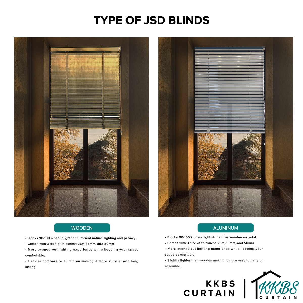 Yuriko 50mm Venetian Blinds Custom Made