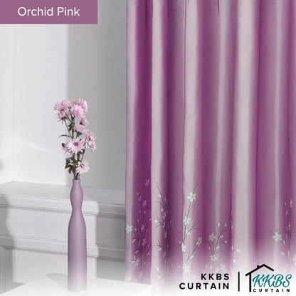 [BUY 1 FREE 1]  Lavinia Semi Blackout Curtain Ready Made