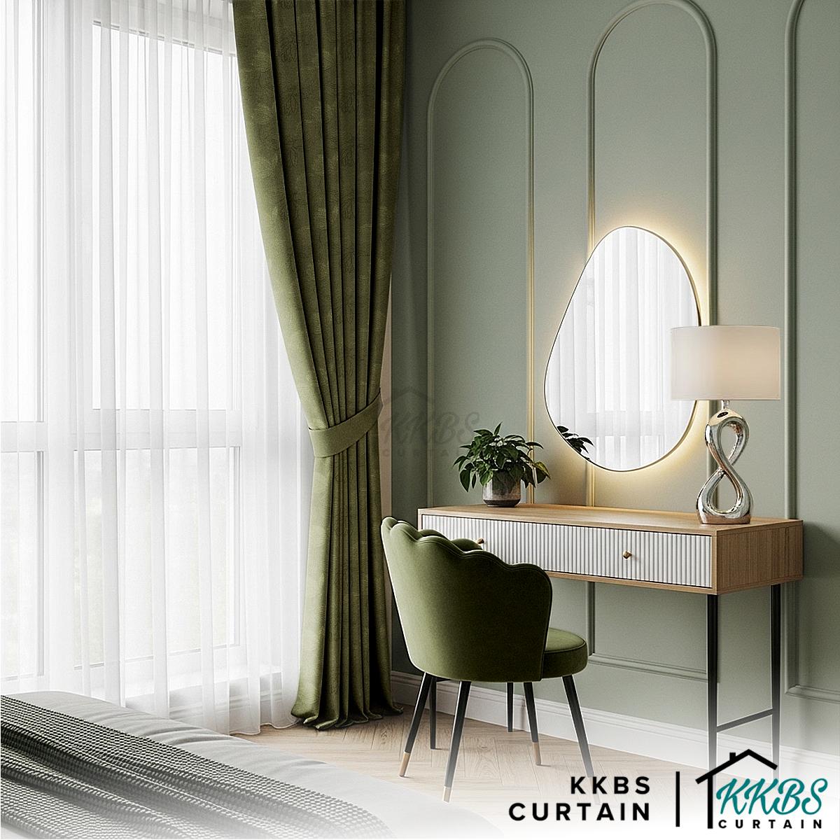 Miranda 90-98% Langsir Siap Sedia Cangkuk &amp; Eyelet Pemadaman - Lebar Ekstra
