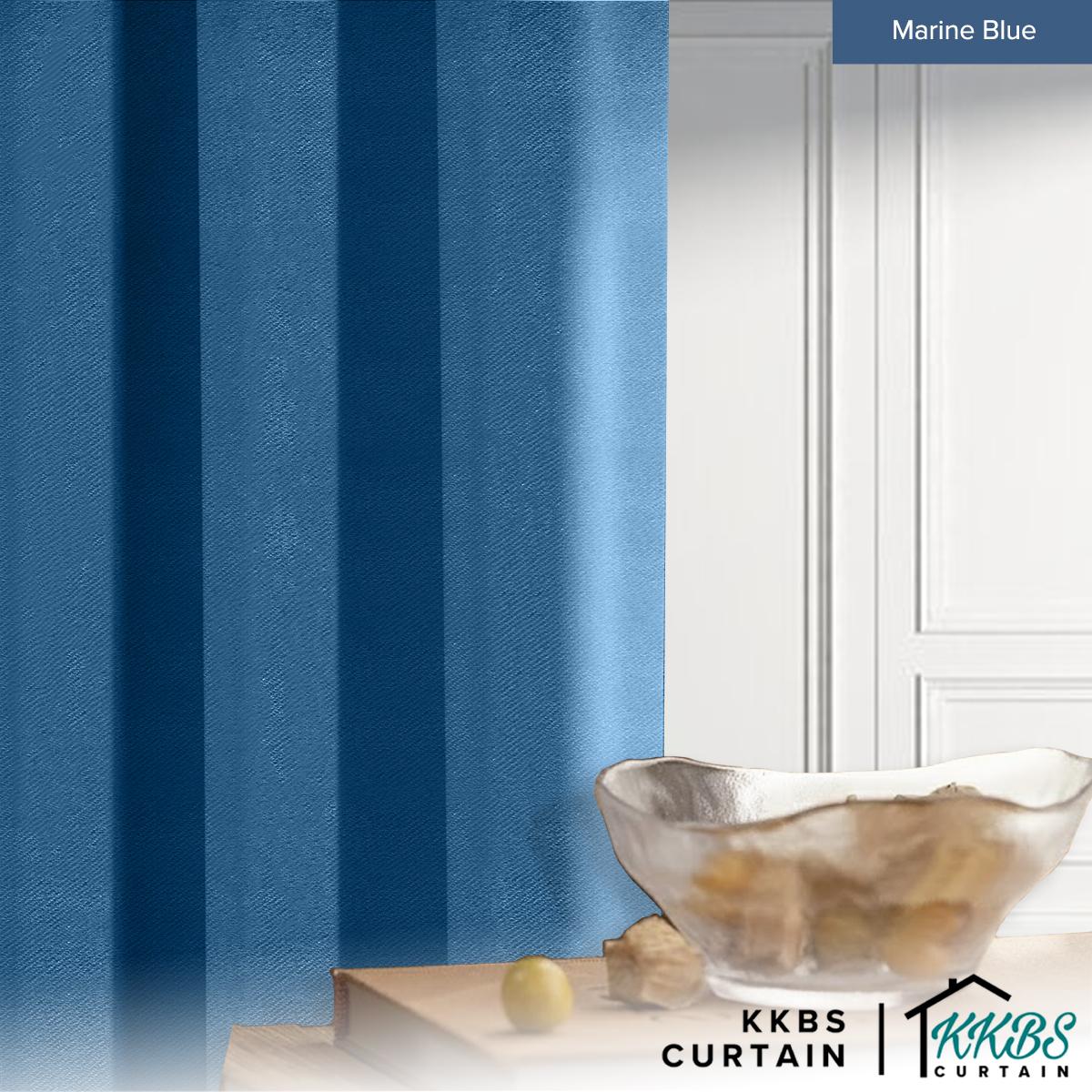 Melina 90-98% Blackout Curtain Sedia Ada Cangkuk &amp; Eyelet - Lebar Tambahan