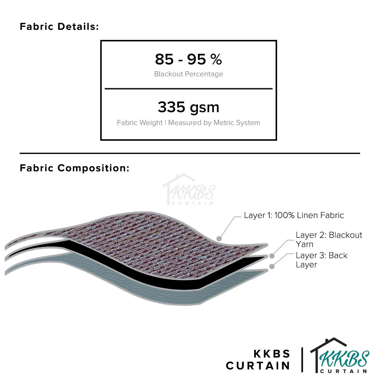 Takumi 95%+ Blackout  Ready Made Curtain Hook &amp; Eyelet  Standard Width