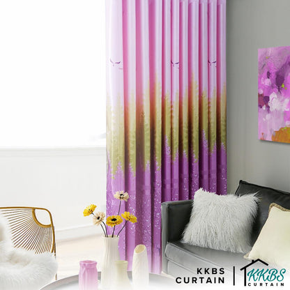 [BUY 1 FREE 1]  Derica Semi Blackout Curtain Ready Made