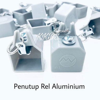 Rel Langsir Aluminium Traludy / Track Single Set Lengkap 