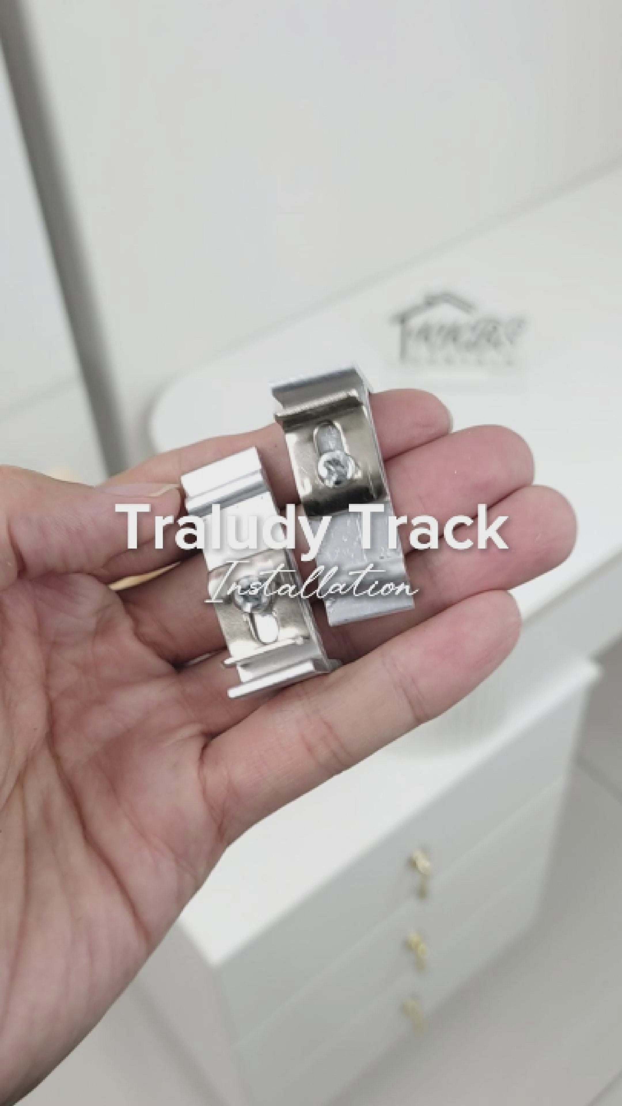 Rel Langsir Aluminium Traludy / Track Single Set Lengkap 