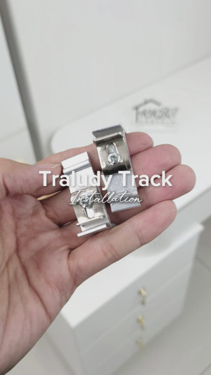 Rel Langsir Aluminium Traludy / Track Single Set Lengkap 