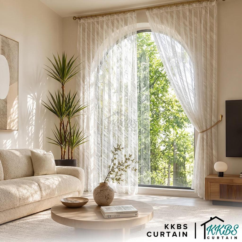 Lumina Sheer Curtain / Net Curtain Ready Made French Pleat Hook &amp; Ring Eyelet