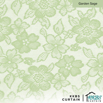 Camelia Lace Sheer Curtain Ready Made