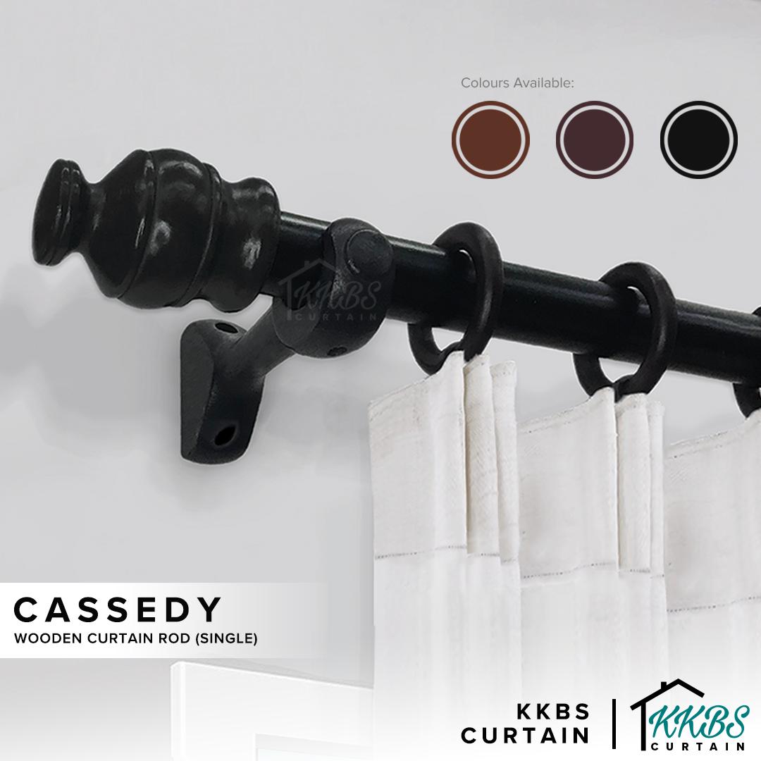 Cassedy Kayu Langsir Set Lengkap Single