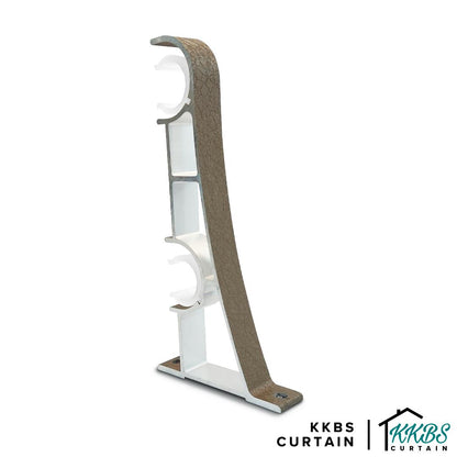 Bracket Double Batang Langsir Luxstony Khaki Brown