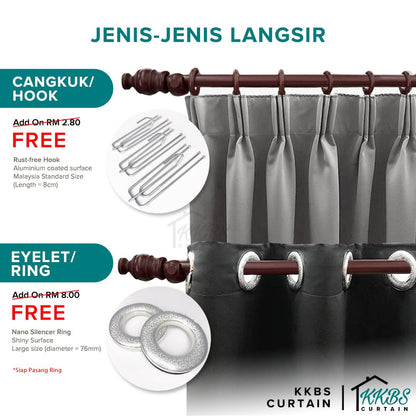 Estella Langsir 90 - 99% Blackout Siap Jahit (Page 2)
