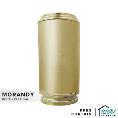 Morandy Penutup Rod Langsir Emas Cerah
