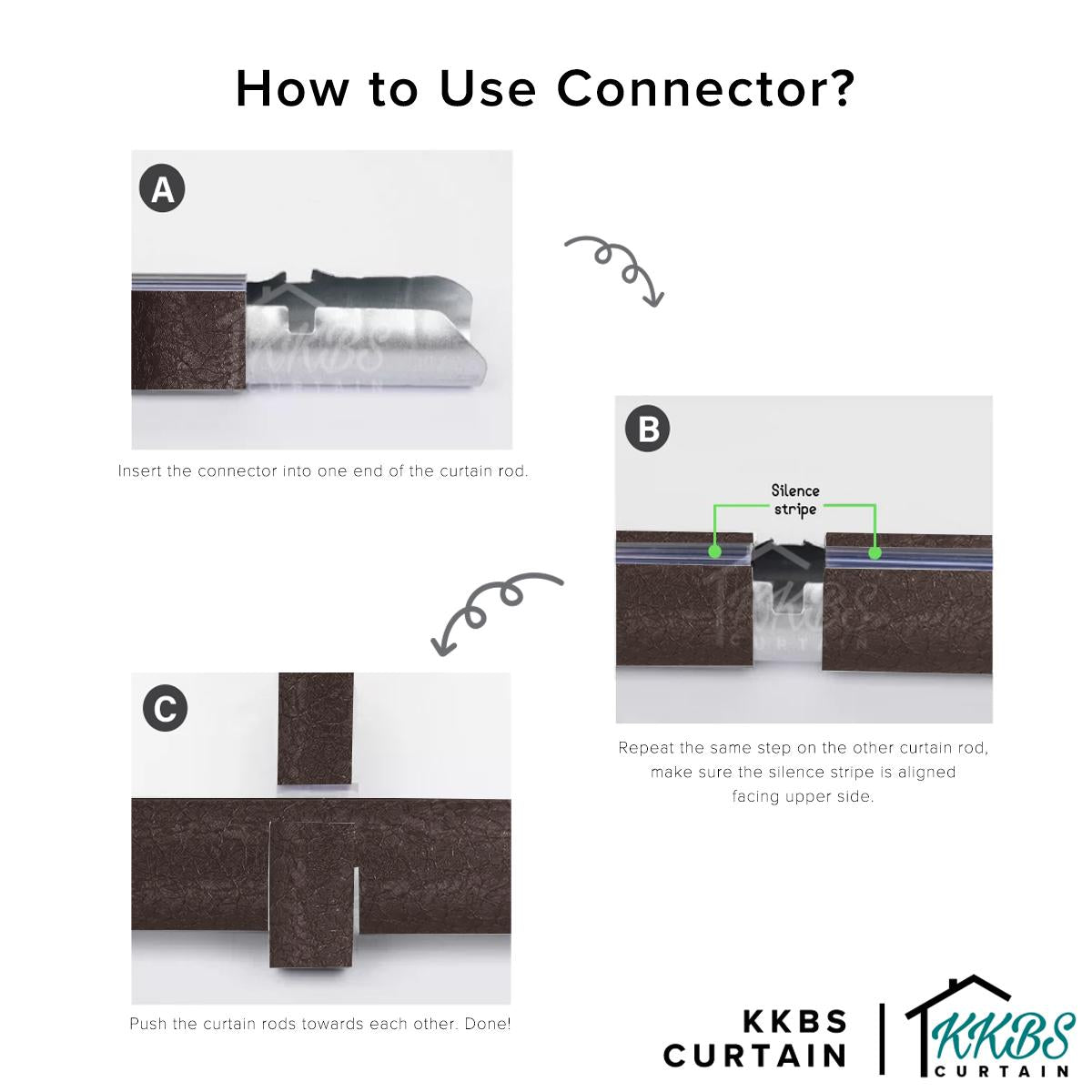 Luxstony Curtain Rod Single Complete Set